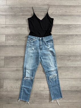 Women’s Ag Adriano Goldschmied Straight Leg Jeans - Light Blue size 26